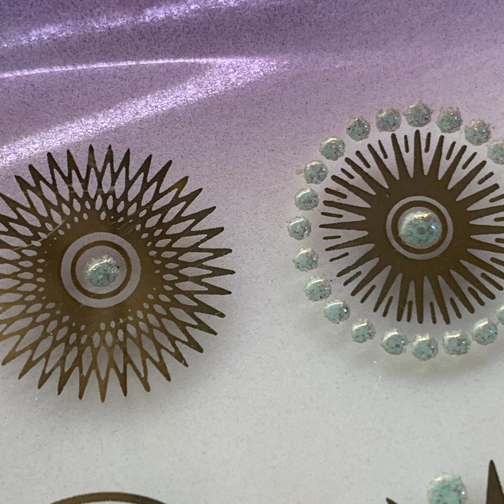 -Spectacular MCM Dorothy Thorpe Glama Atomic Starburst Platter -MCM Space Luxe - Picture 14 of 15
